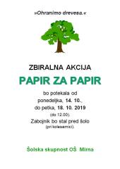 papir za papir, okt 2019